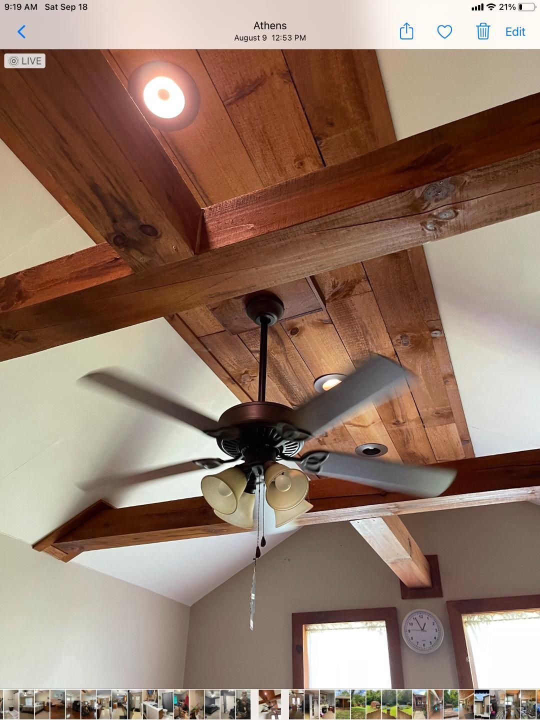 Office ceiling in Guest House