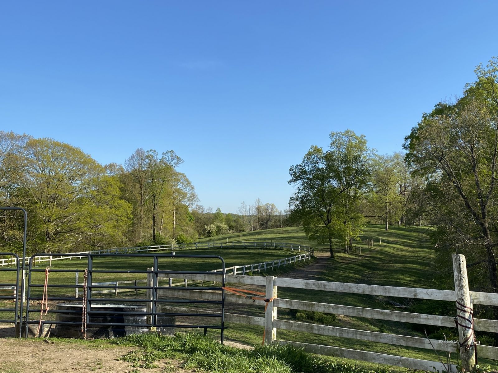 Barn to pasture and riding ring