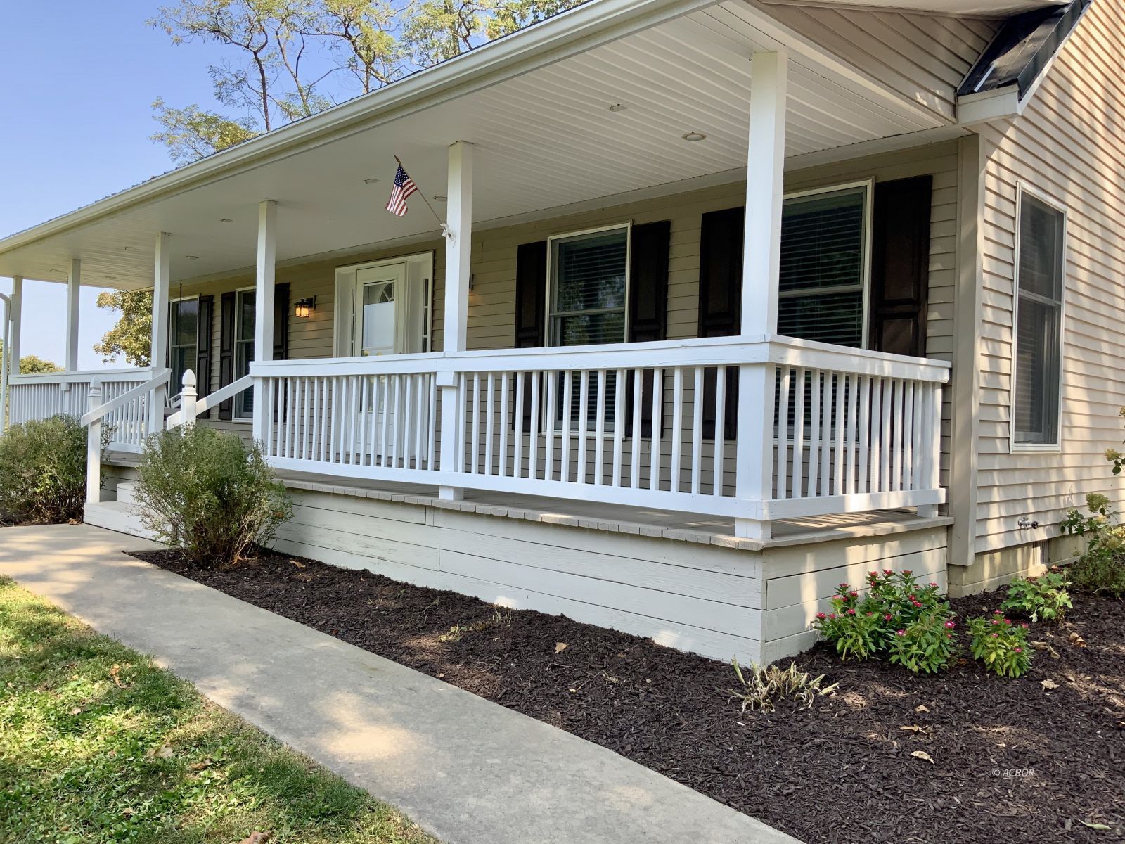 Front covered porch
