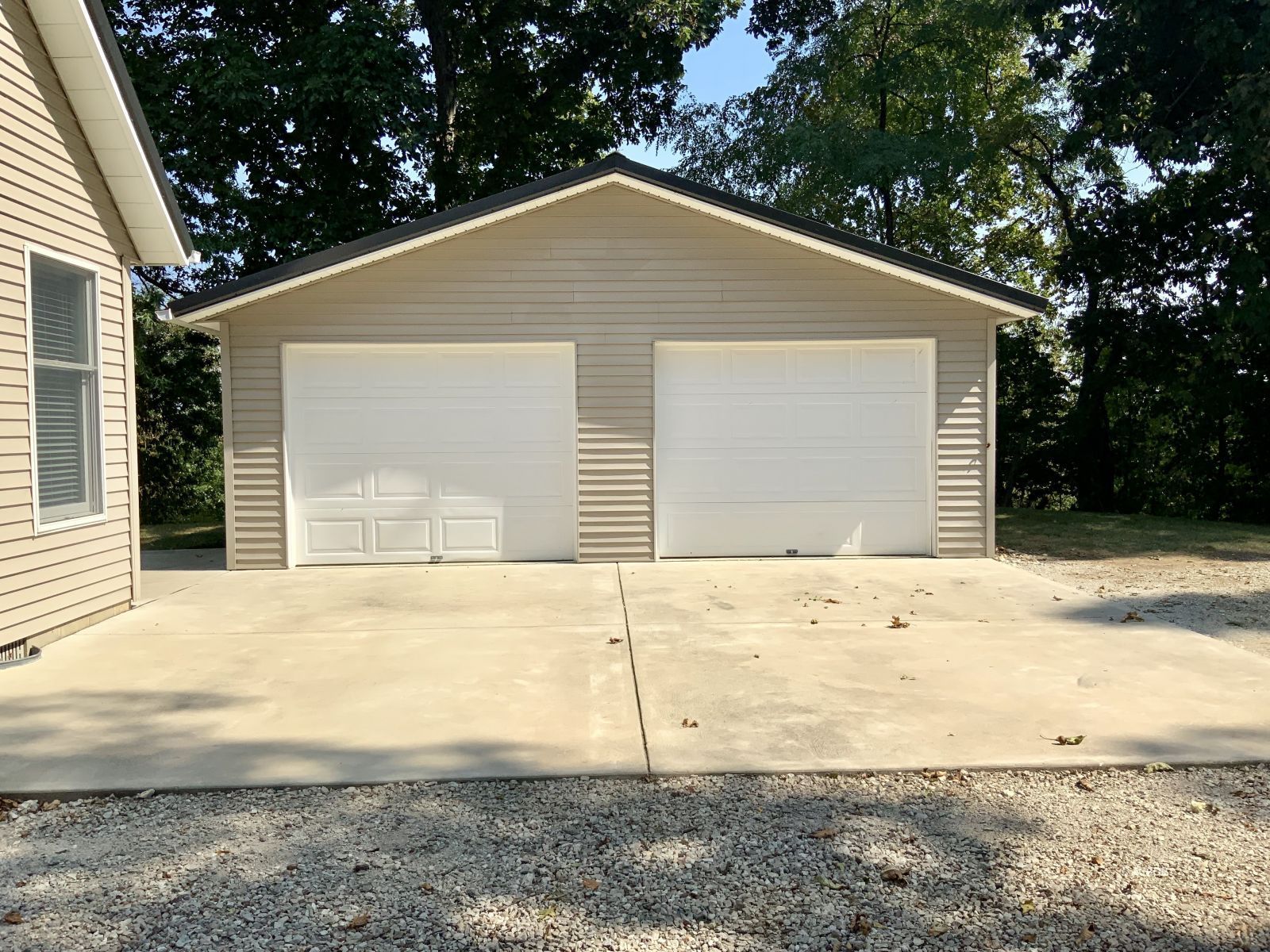 Front of garage