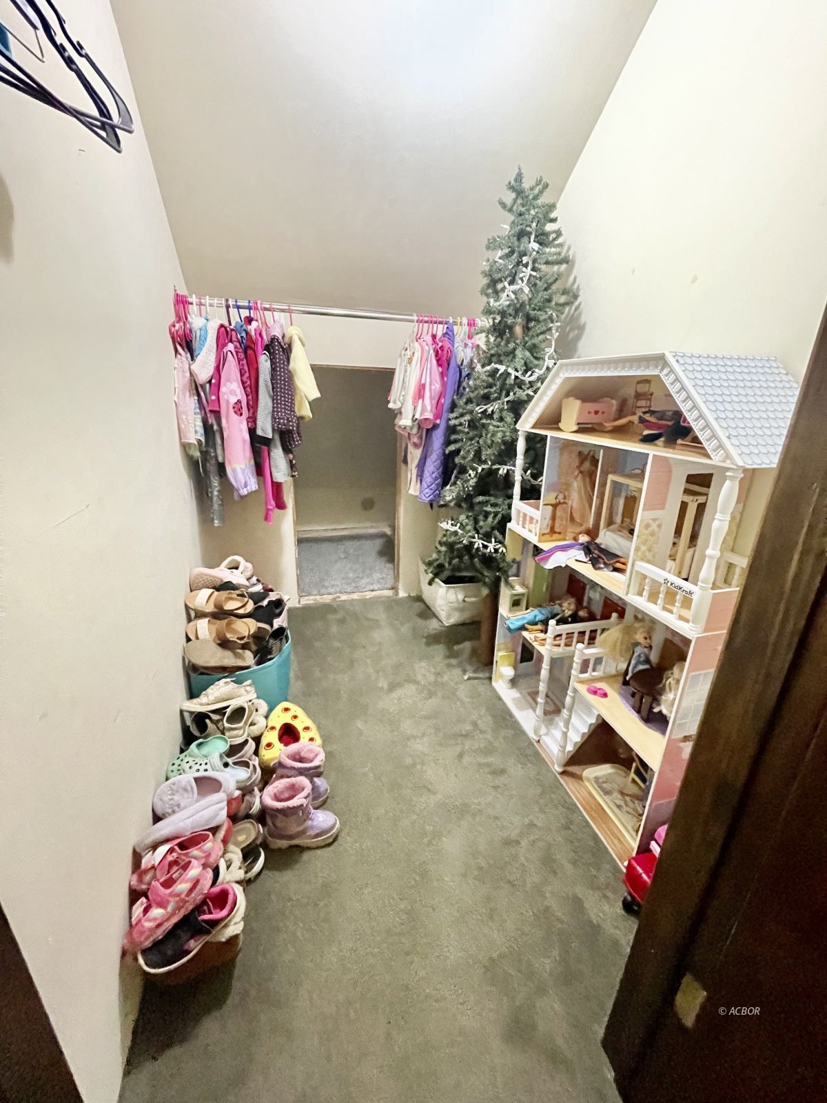 large storage closet upstairs