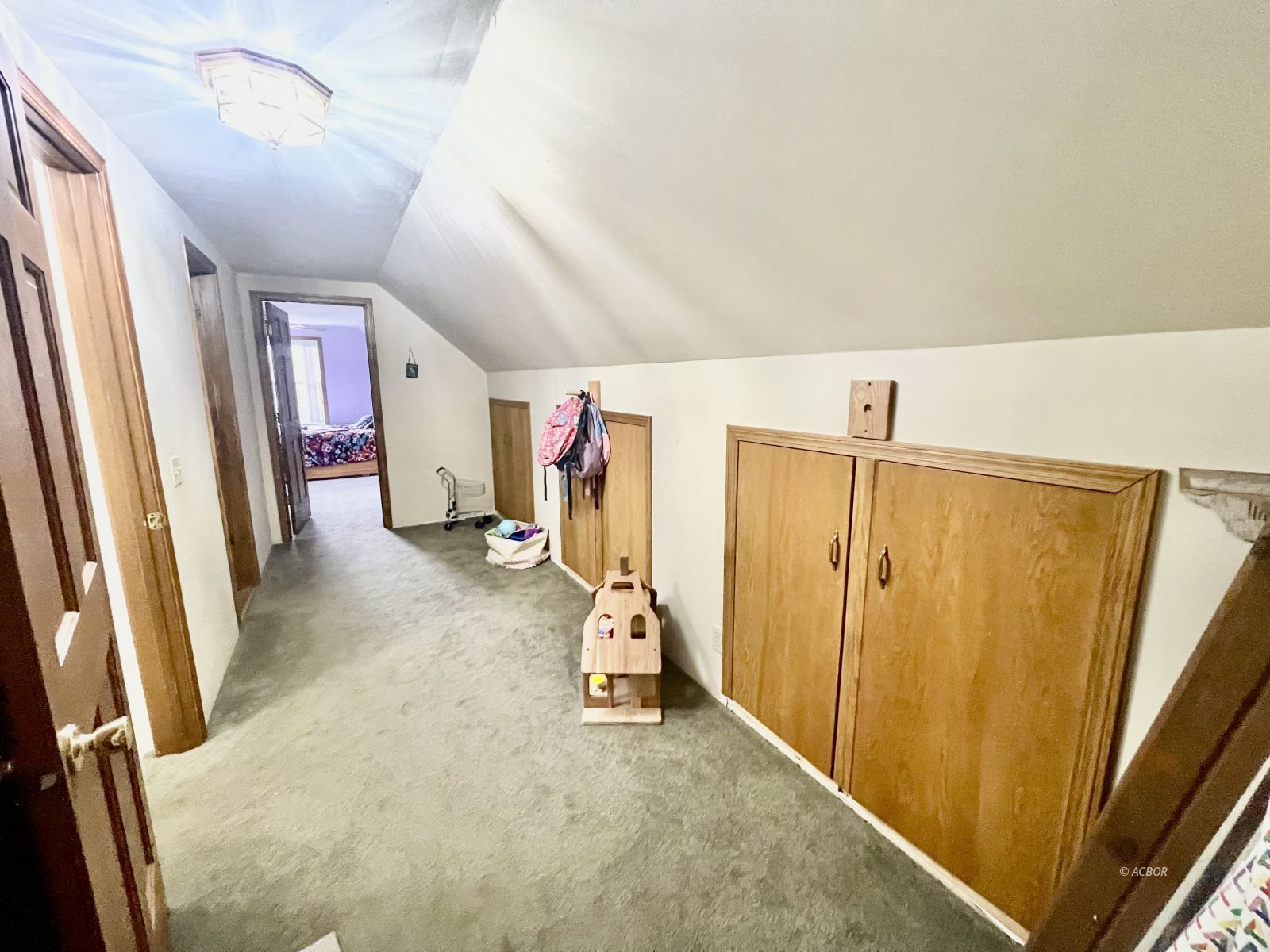 upstairs landing with lots of storage
