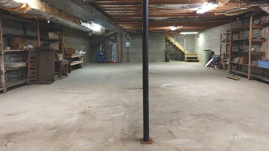 Full basement with Bilco door