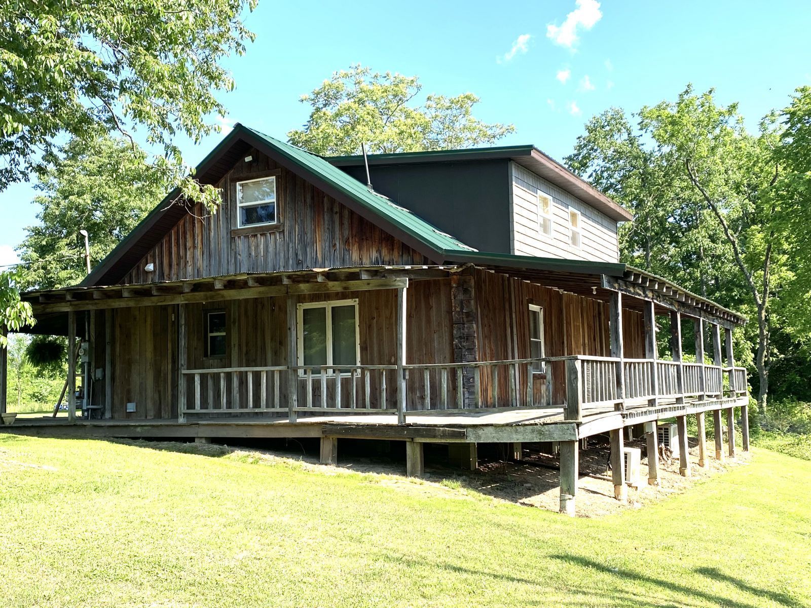 Right side and rear of house