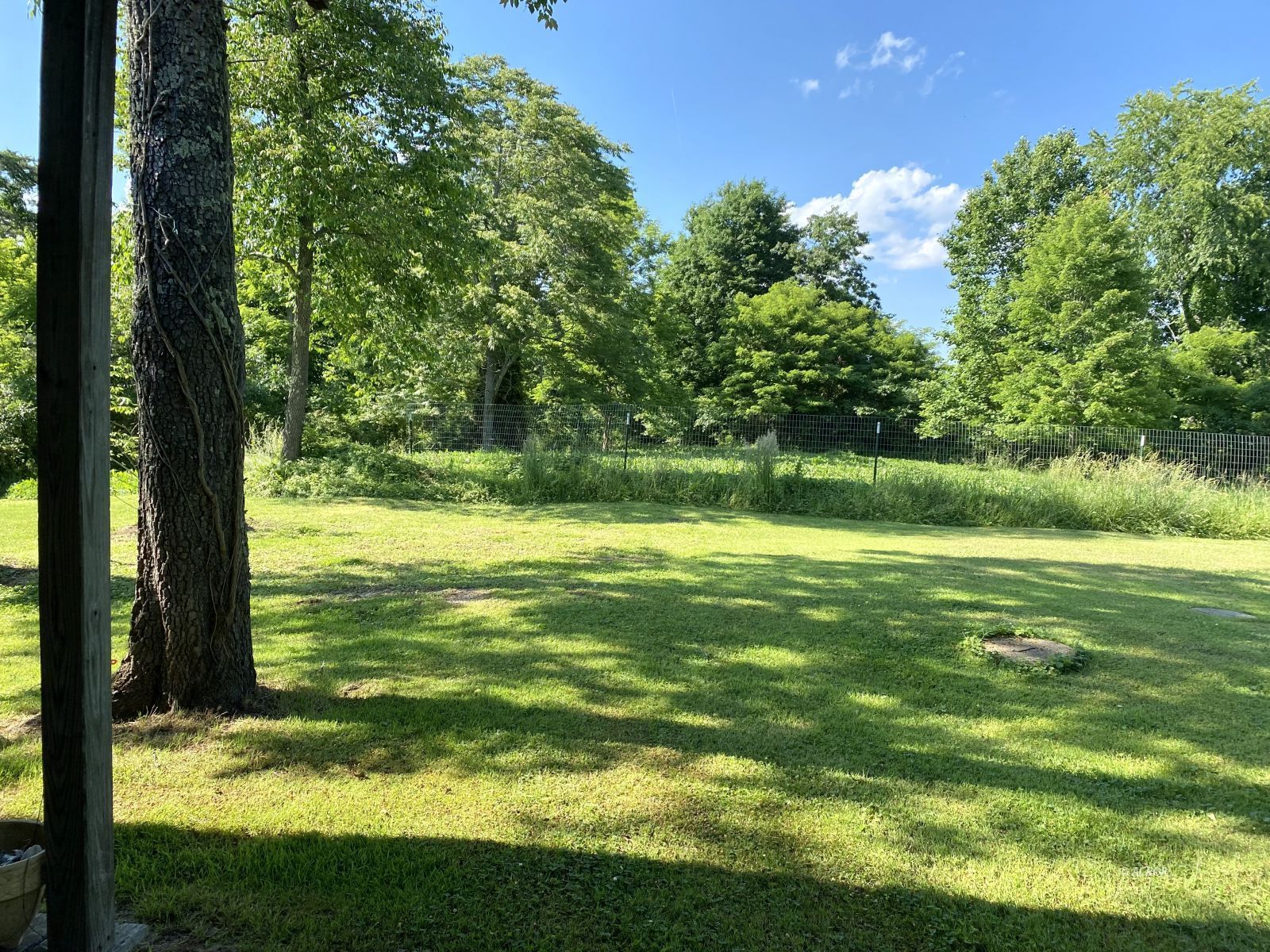 View or feed plot/garden from front poch