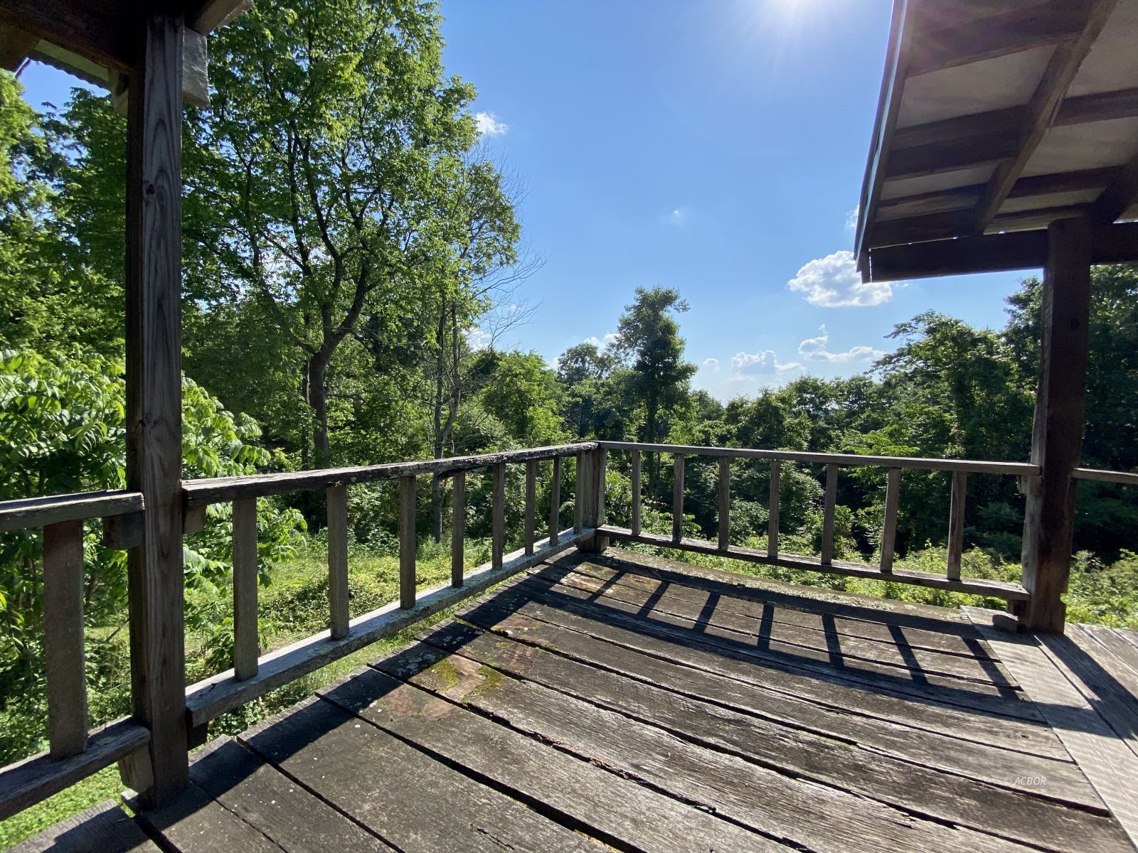 View from side deck