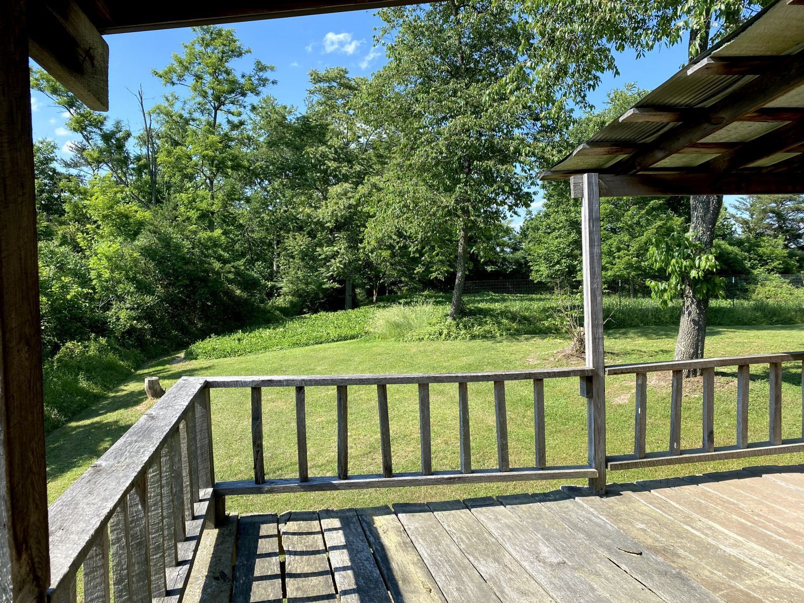 View from rear deck